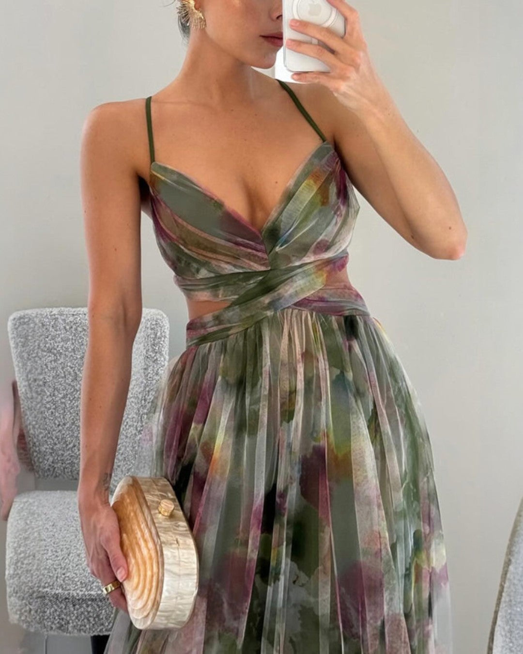 Giselle | Robe Maxi Envoûtante avec Imprimé Floral