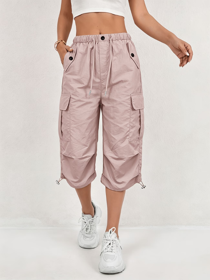 Sanne | Pantalon Cargo 3/4