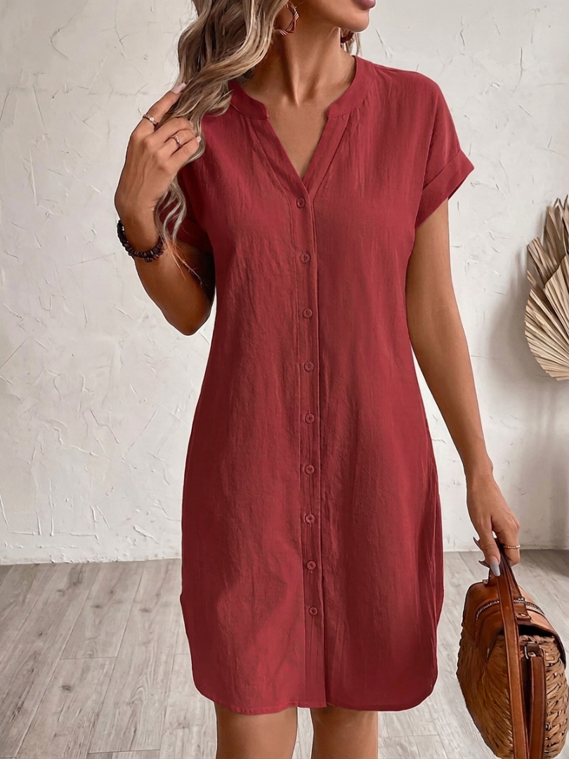 Tara | Robe-blouse au look lin pour les journées chaudes