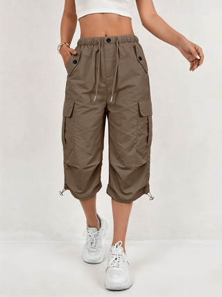 Sanne | Pantalon Cargo 3/4