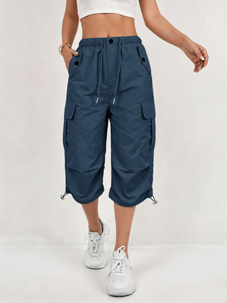 Sanne | Pantalon Cargo 3/4