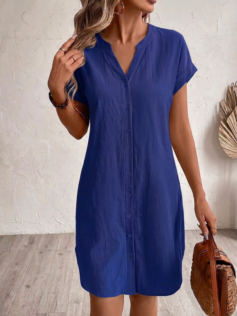 Tara | Robe-blouse au look lin pour les journées chaudes