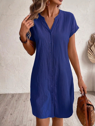 Tara | Robe-blouse au look lin pour les journées chaudes
