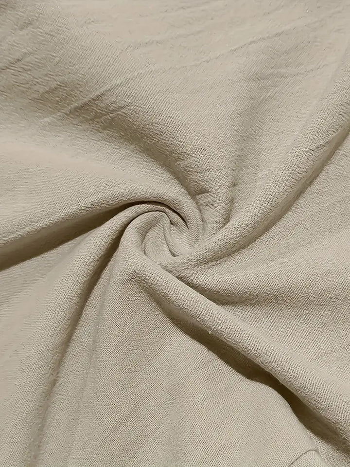 PANTALONS LARGES EN LIN AVEC CORDON