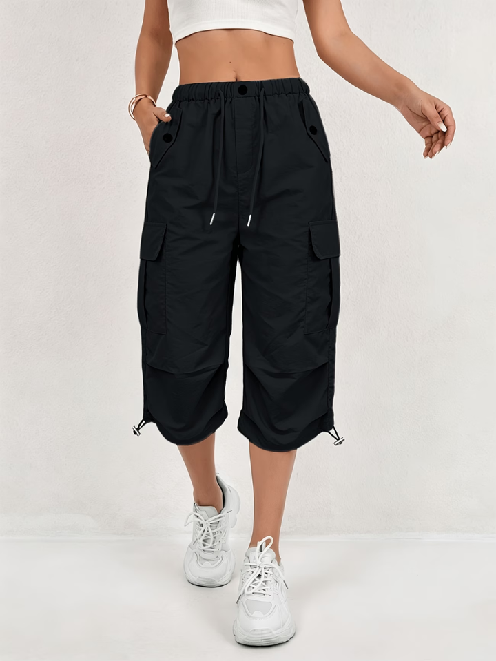 Sanne | Pantalon Cargo 3/4