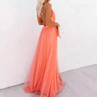 Ginevra | Maxi Robe Lumière Corail