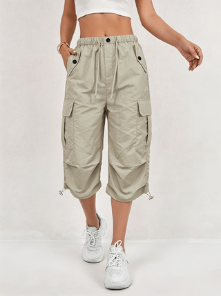 Sanne | Pantalon Cargo 3/4