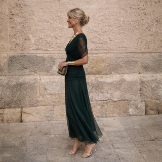 Elise | Robe maxi épaules dénudées