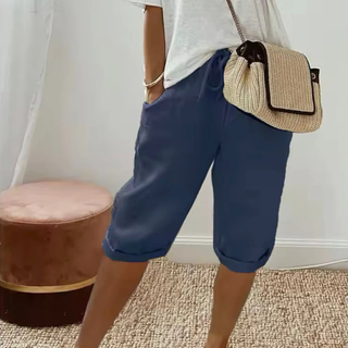 Finley - Pantalon en Lin avec Taille à Cordons