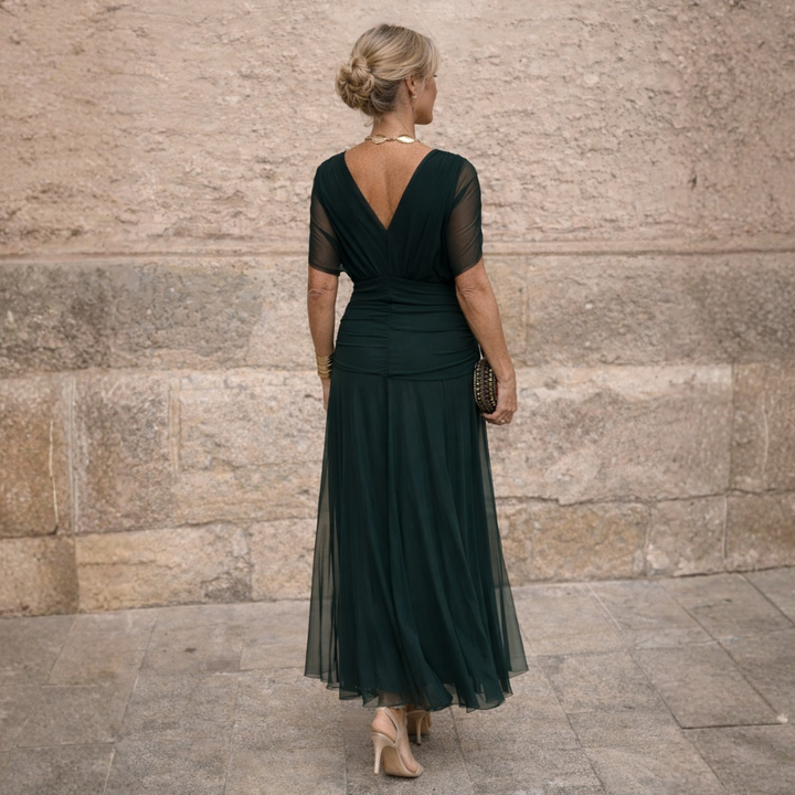 Elise | Robe maxi épaules dénudées
