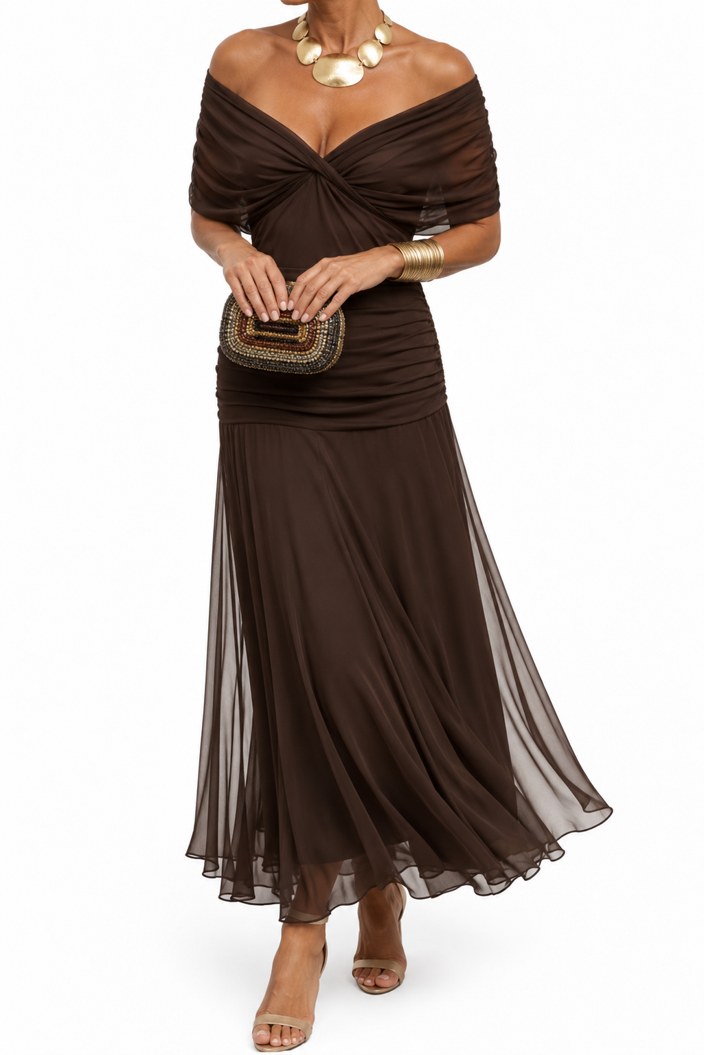 Robe Longue à Épaules Nues
