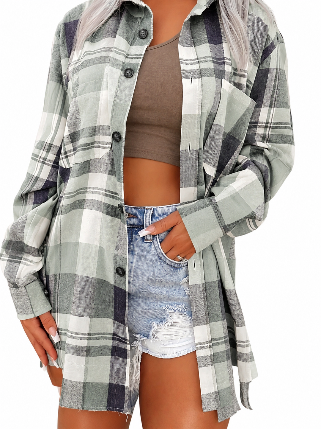 CHEMISE D'ÉTÉ À MANCHES LONGUES POUR FEMMES