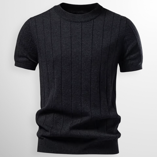 Ethan | T-Shirt en Côtelé de Luxe