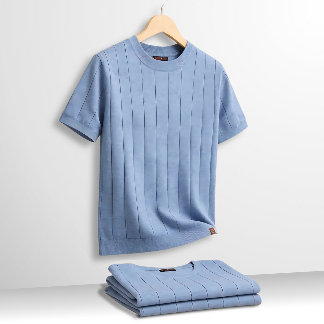 Ethan | T-Shirt en Côtelé de Luxe