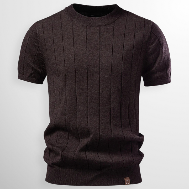 Ethan | T-Shirt en Côtelé de Luxe