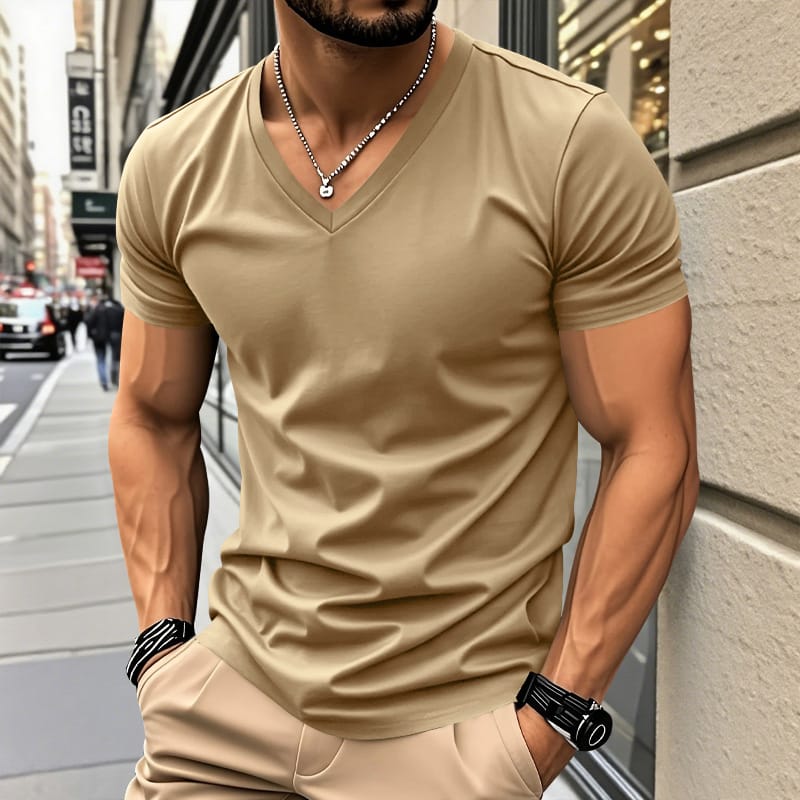 T-shirt V-col Ludo