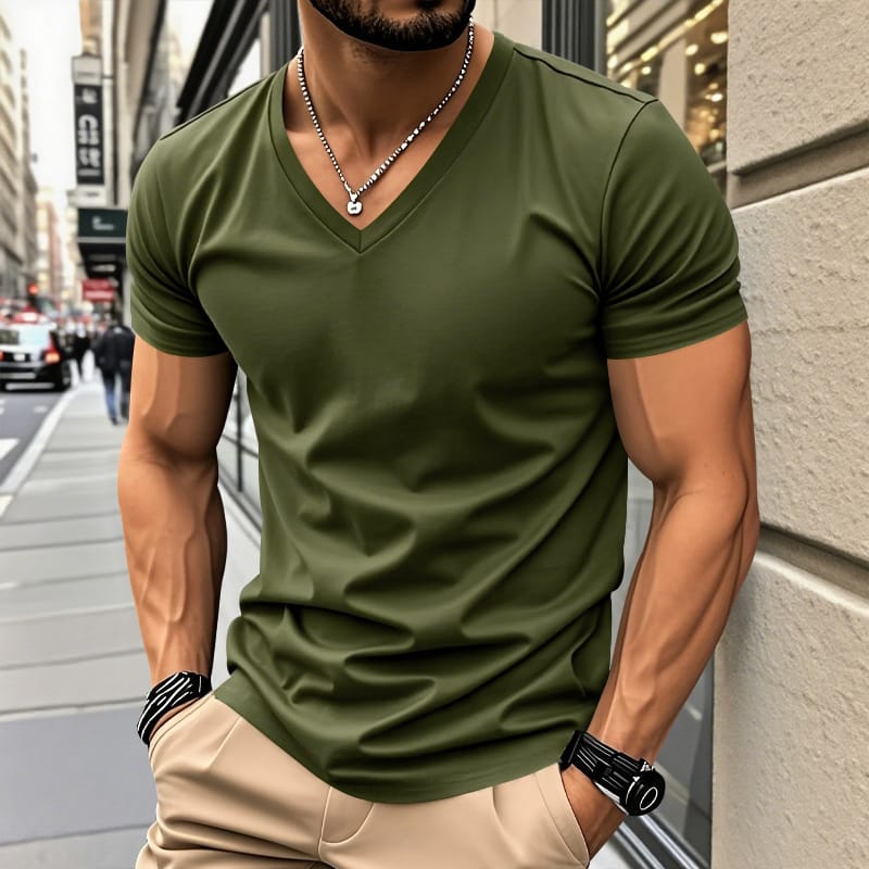 T-shirt V-col Ludo