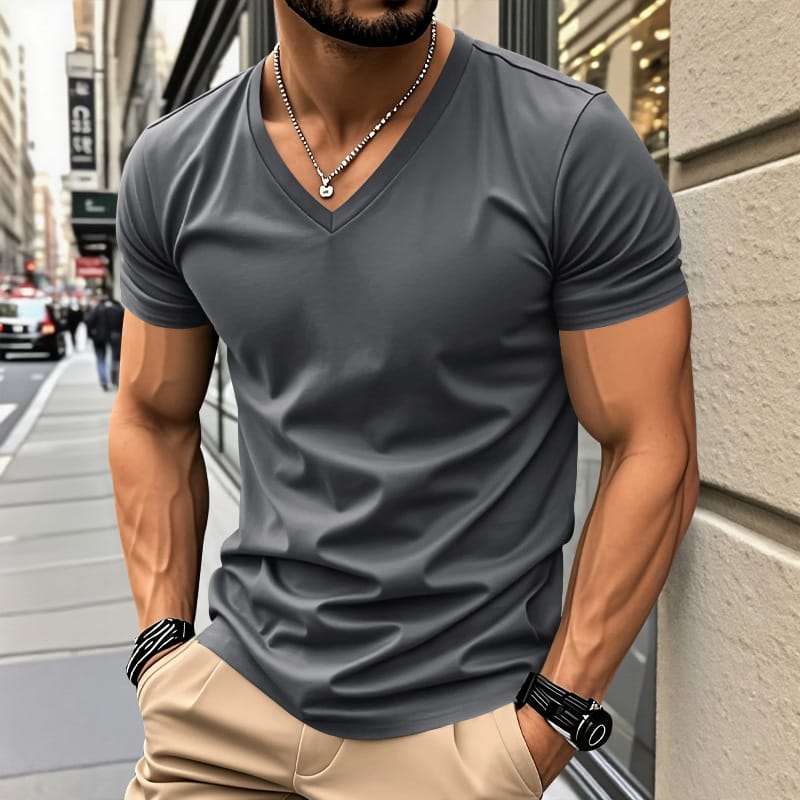 T-shirt V-col Ludo