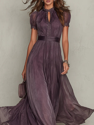 Robe Maxi Élégance en Dentelle Flavira