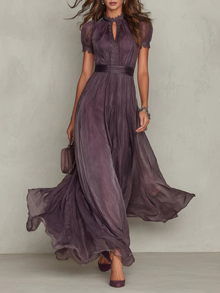 Robe Maxi Élégance en Dentelle Flavira