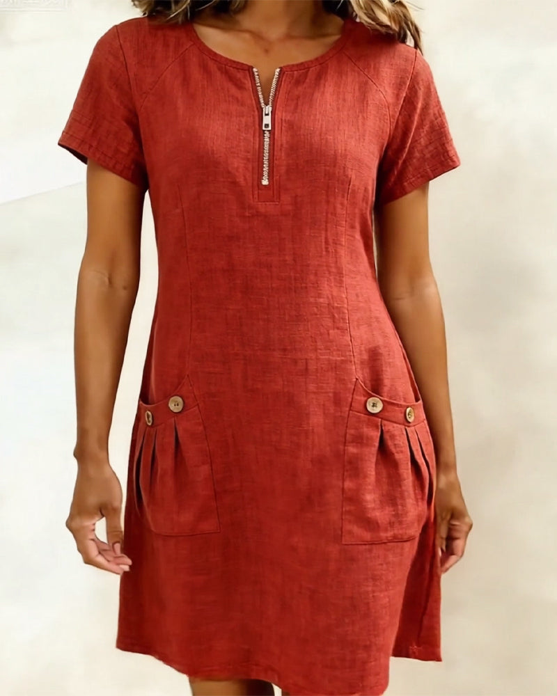 Robe à zip Livia