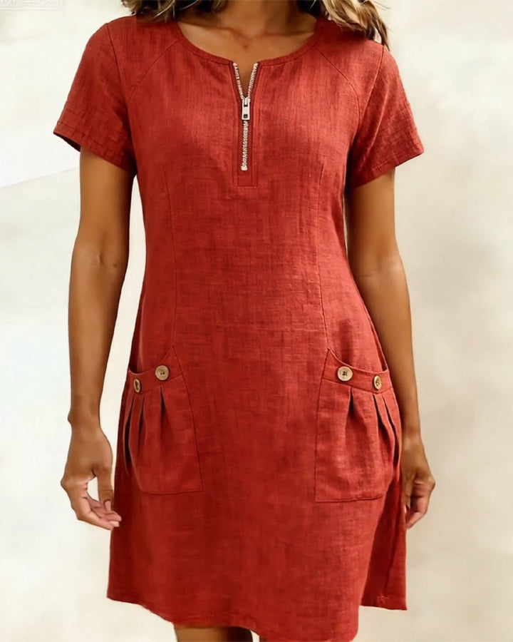 Robe à zip Livia