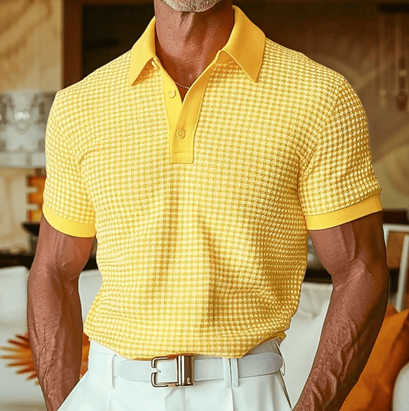 Erik | Polo Stretch à Carreaux