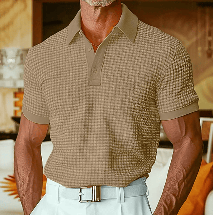 Erik | Polo Stretch à Carreaux