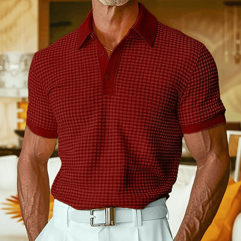 Erik | Polo Stretch à Carreaux