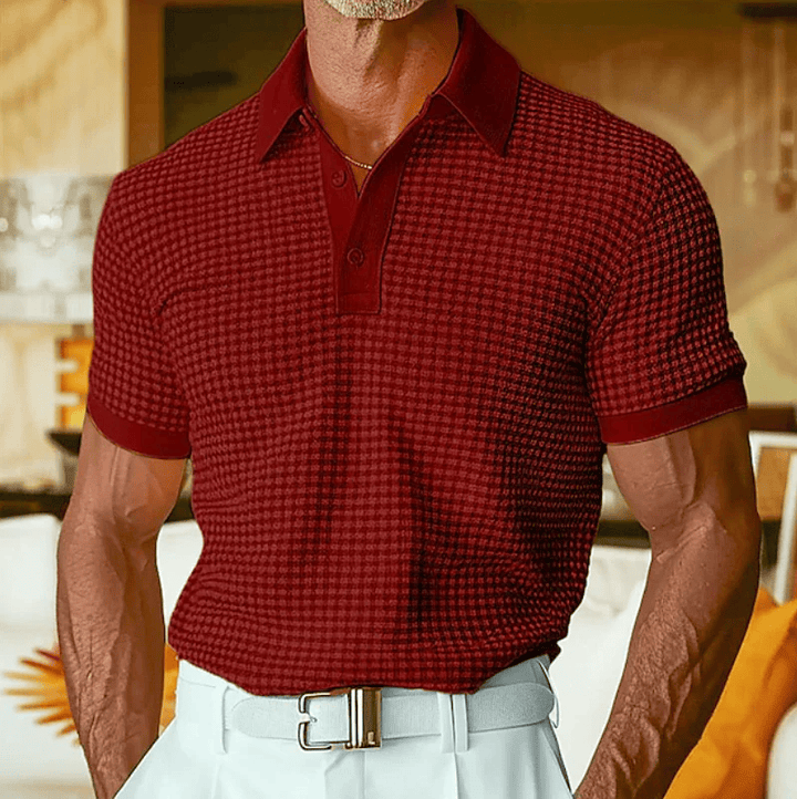 Erik | Polo Stretch à Carreaux