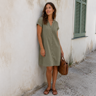 Tara | Robe-blouse au look lin pour les journées chaudes
